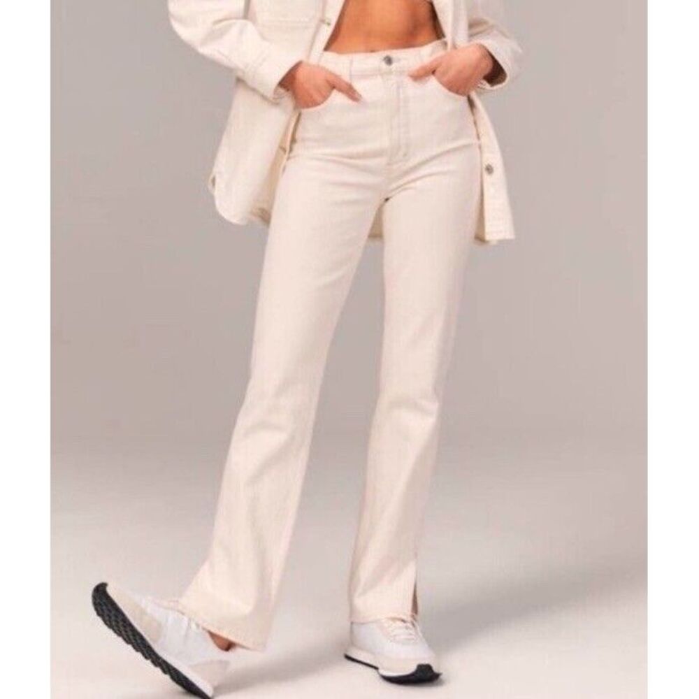 Abercrombie & Fitch The 90s Straight Ultra High Rise Curve Love Jeans Size 30 10 - Picture 2 of 15